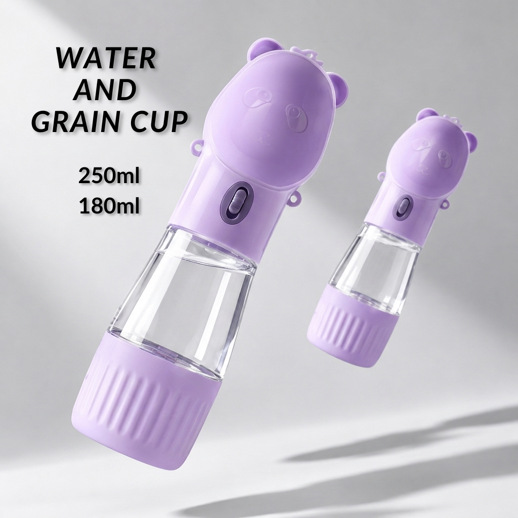 2-in-1 Portable Dog Travel Bottle